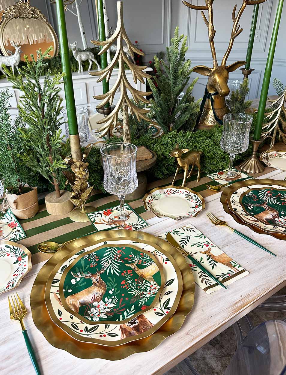 Holiday Guest Towels & Ceramic Tray Set