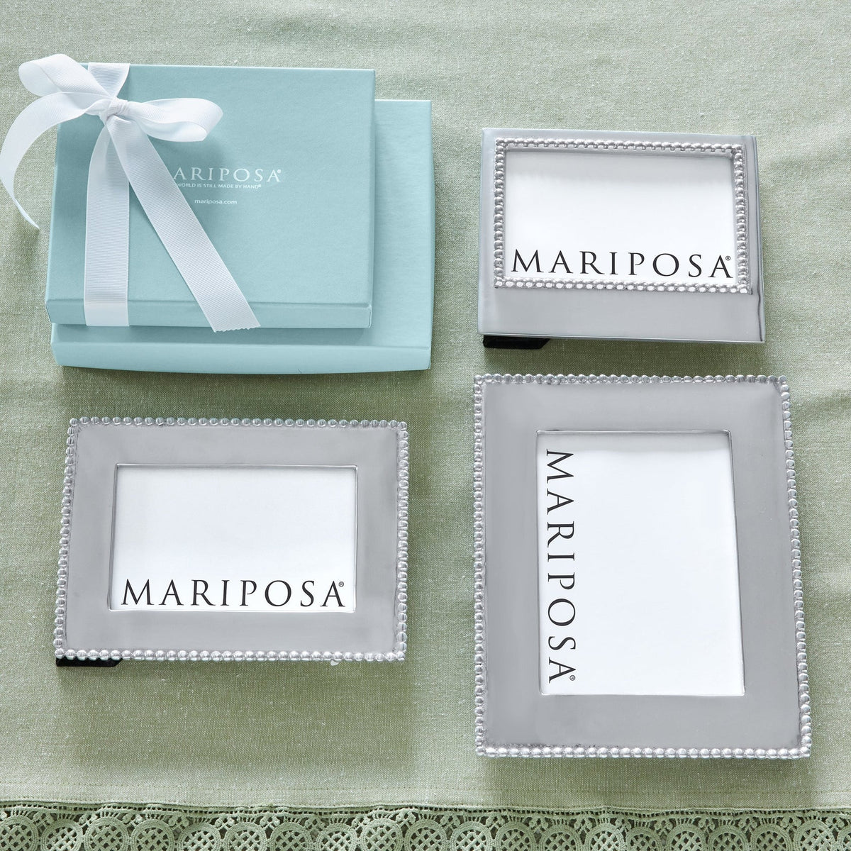 Mariposa Beaded Engravable Frames