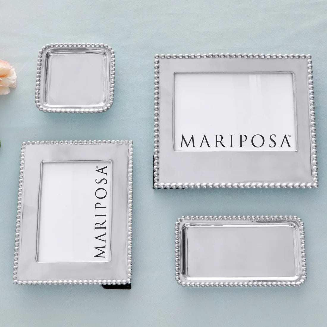 Mariposa Beaded Tray & Honey Soap Set