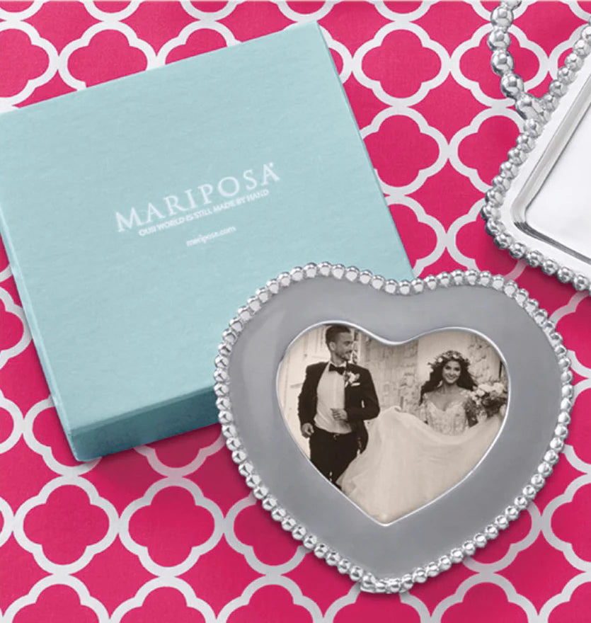 Mariposa Beaded Heart Frame - Thumbnail 4