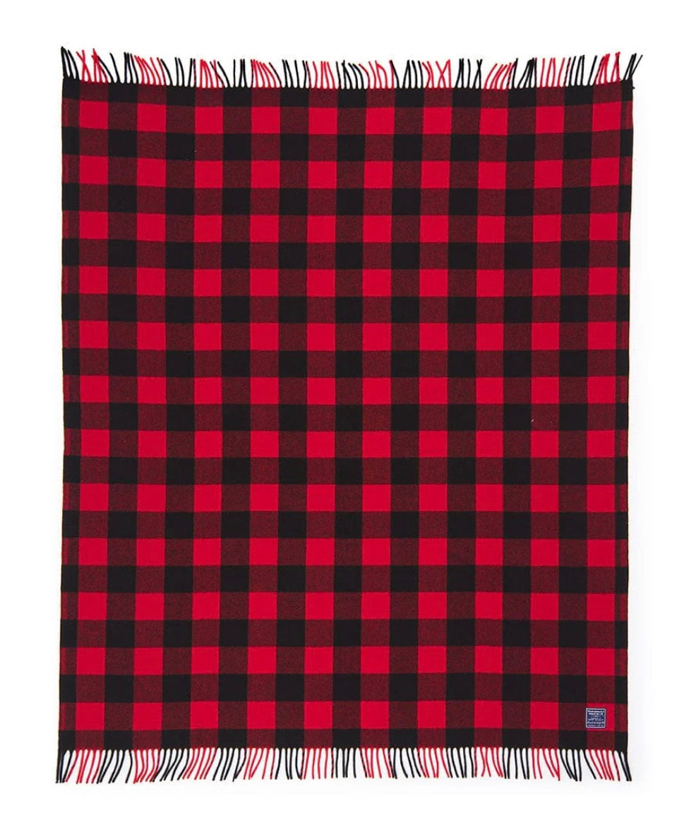 Buffalo Check Wool Throw Blanket - Thumbnail 5