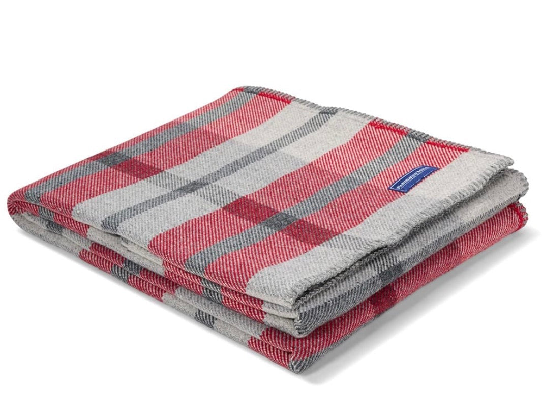 Northfield Plaid Wool Throw Blanket