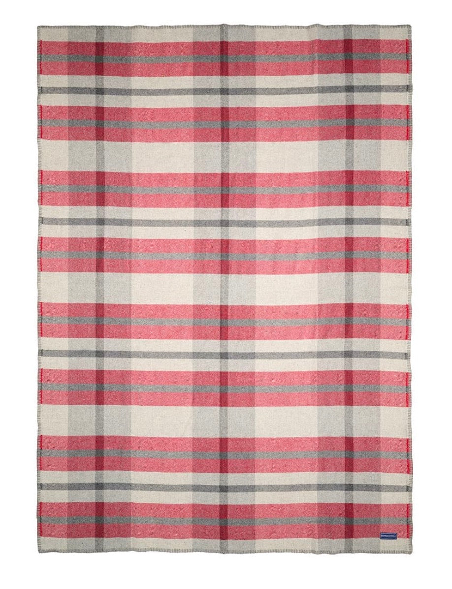 Northfield Plaid Wool Throw Blanket