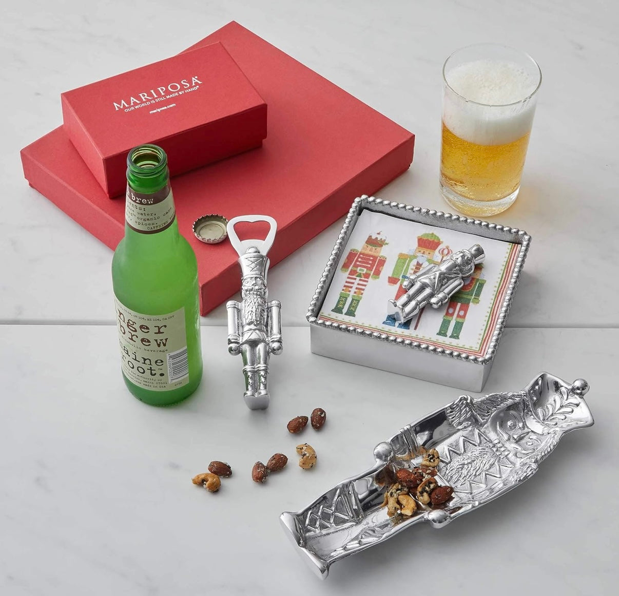 Nutcracker Holiday Nut Dish Set