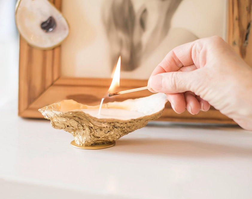 Oyster Shell Candle