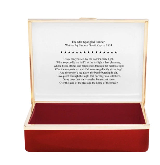 The Star-Spangled Banner Enamel Box