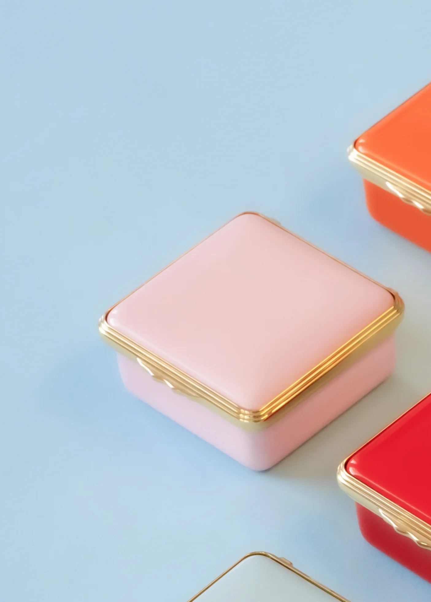 Blank Canvas Pink Enamel Box