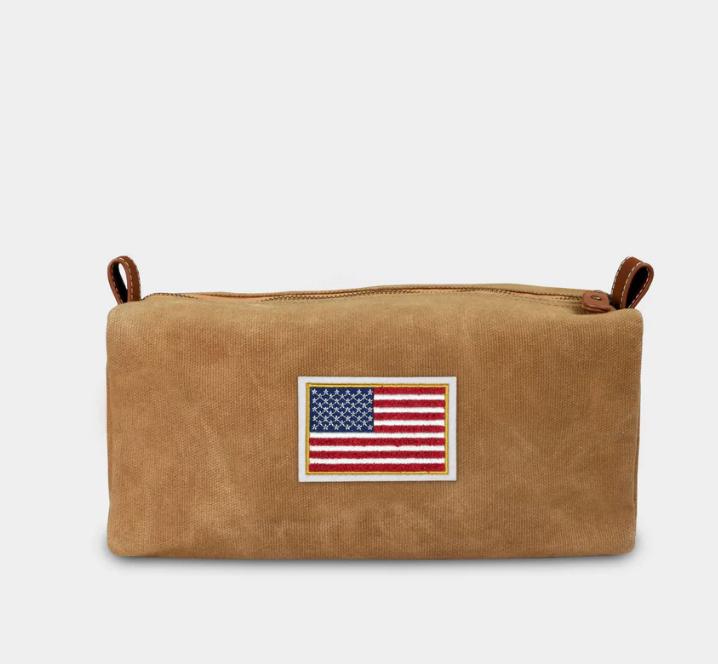 USA Waxed Canvas Dopp Kit