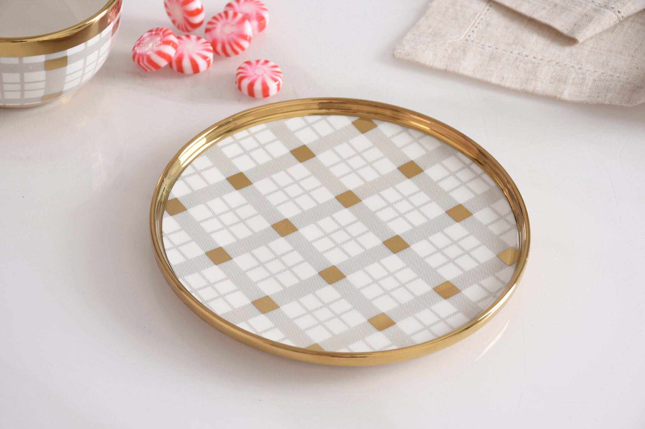 Holiday Christmas Tree Serving Plate