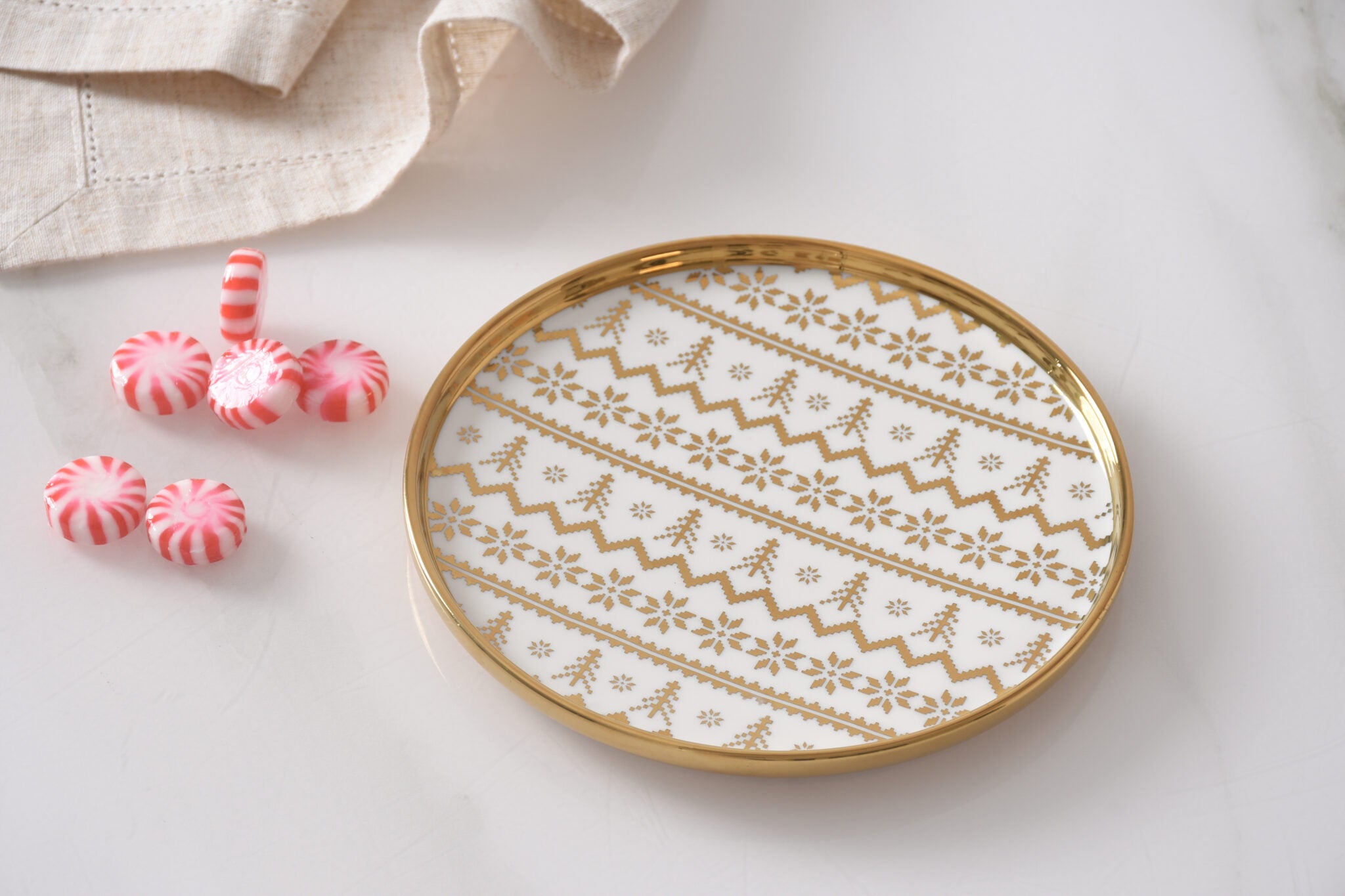 Holiday Christmas Tree Serving Plate