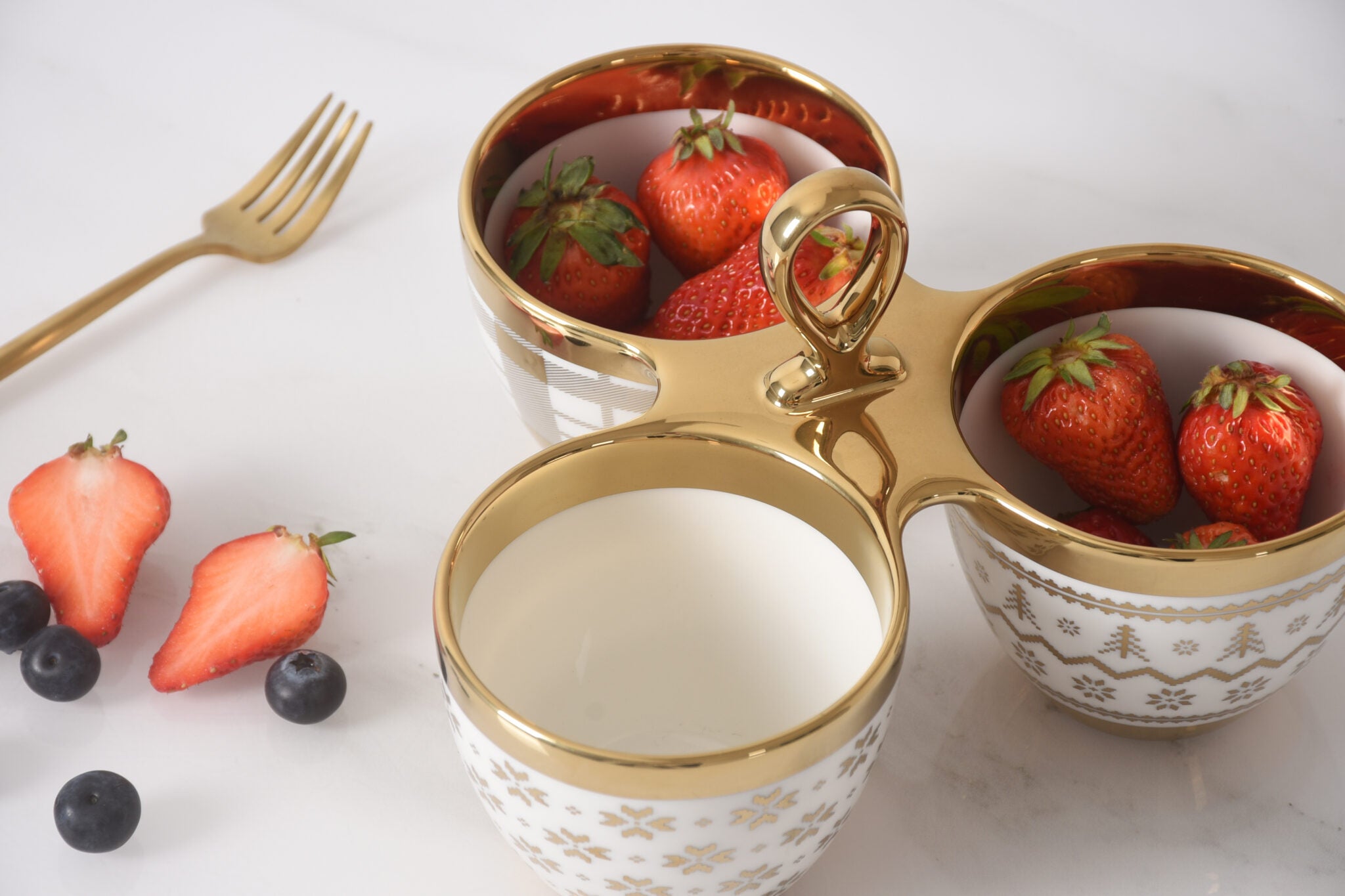 Holiday Snack Trio Server Set