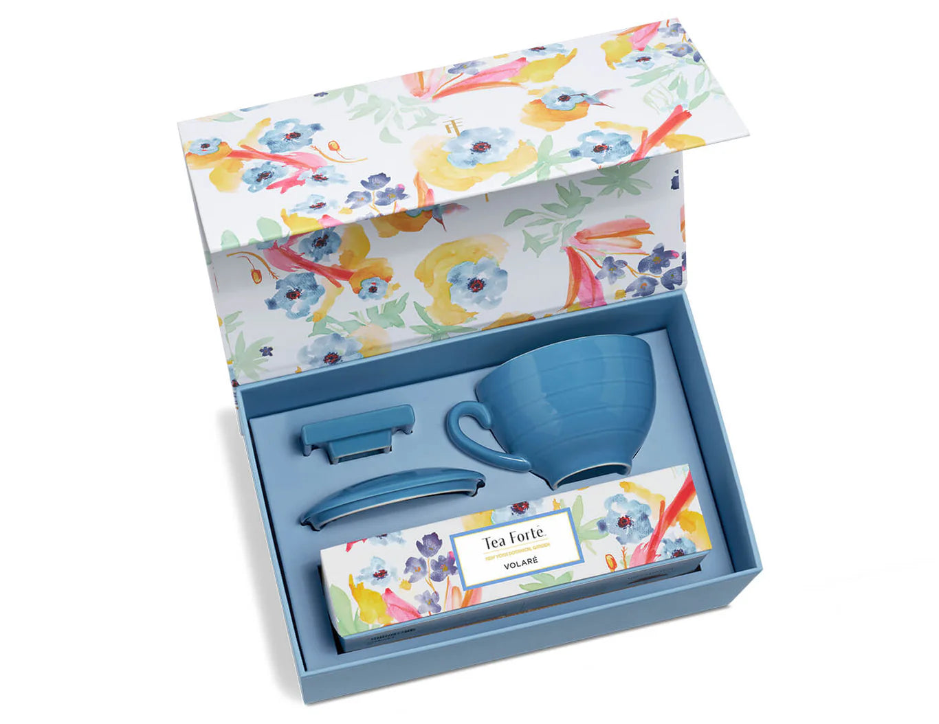 Tea Ritual & Chocolate Indulgence Set – Blue Floral Edition