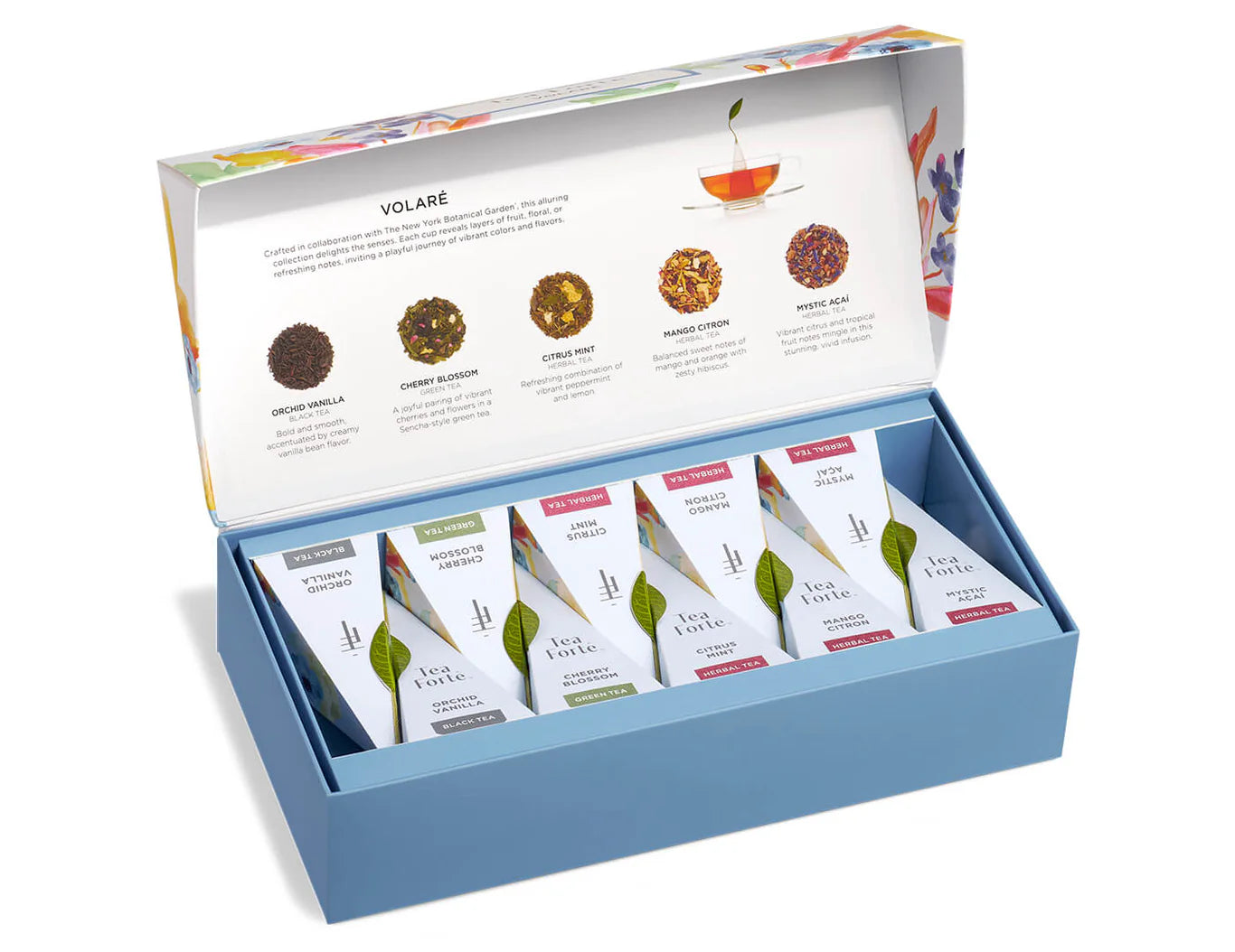 Tea Ritual & Chocolate Indulgence Set – Blue Floral Edition