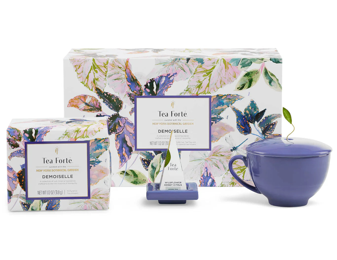 Tea Ritual & Chocolate Indulgence Set – Purple Floral Edition