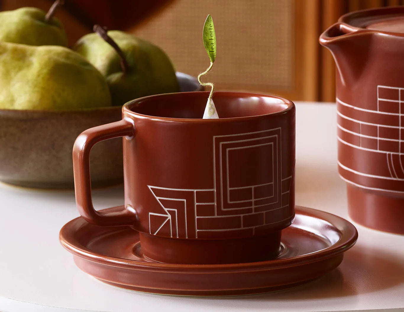 Tea Forte Frank Lloyd Wright Terra Teacup And Saucer