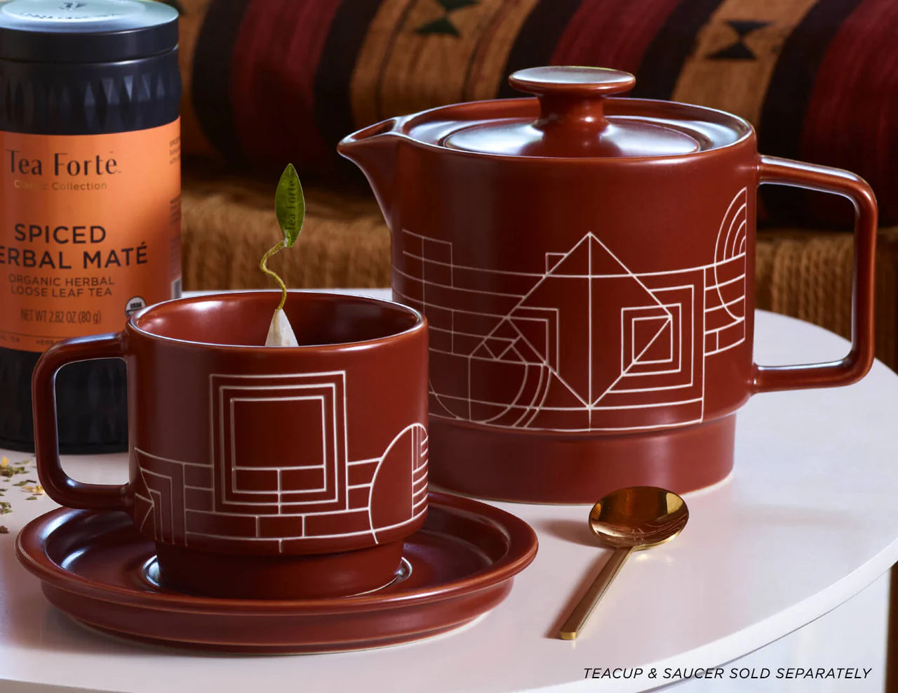 Frank Lloyd Wright Terra Teapot With Infuser