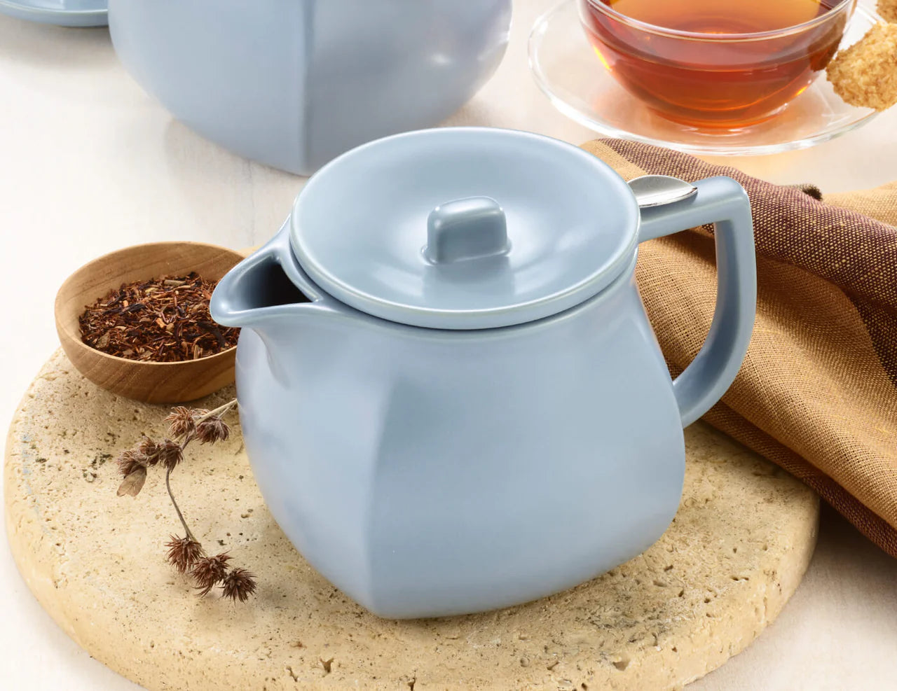 Wellness Tea Ritual & Leather Journal Gift Set
