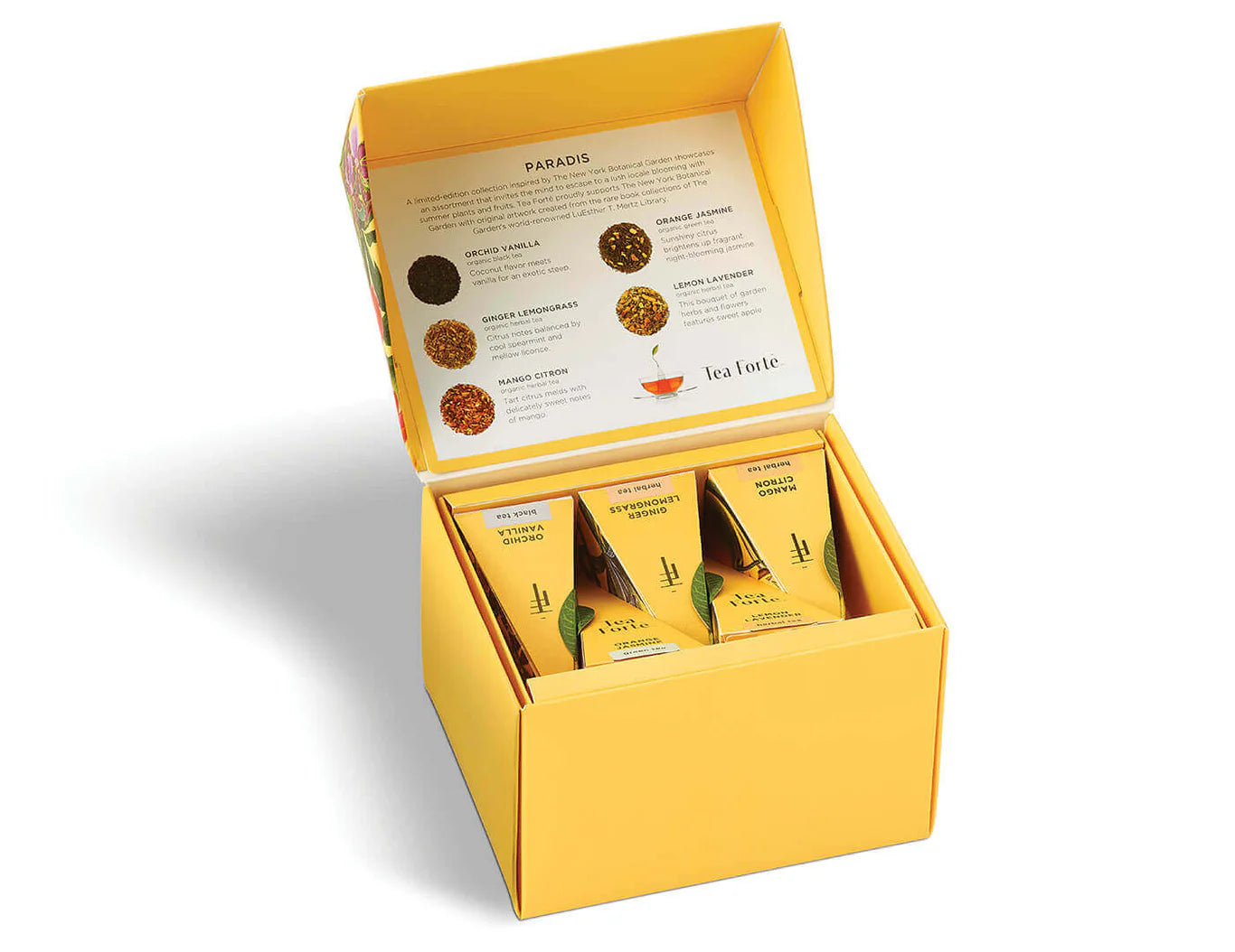 Tea Ritual & Chocolate Indulgence Set – Yellow Floral Edition