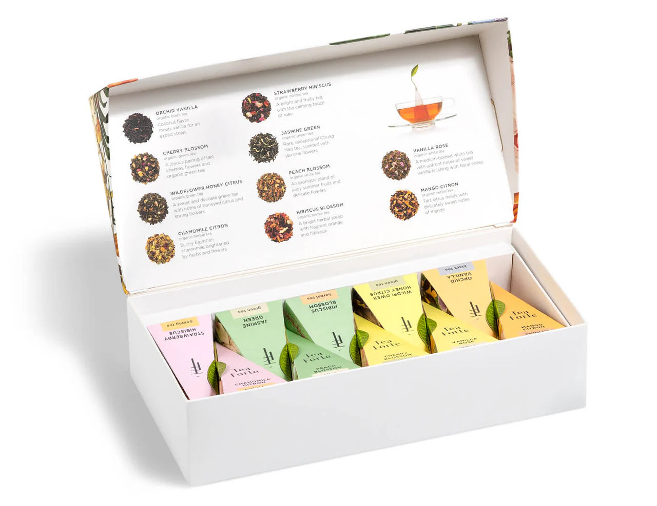 Personalized Mariposa Beaded Tray with Tea Forté & Tea Cakes Gift Set