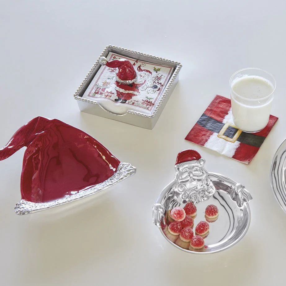 Mariposa Hugging Santa Candy Dish