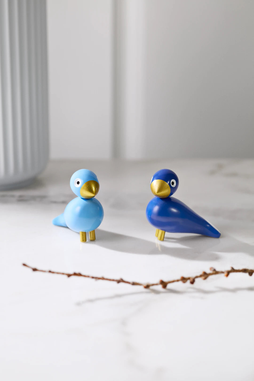 Kay Bojesen Winter Birds Liliput Blue/Light Blue Set