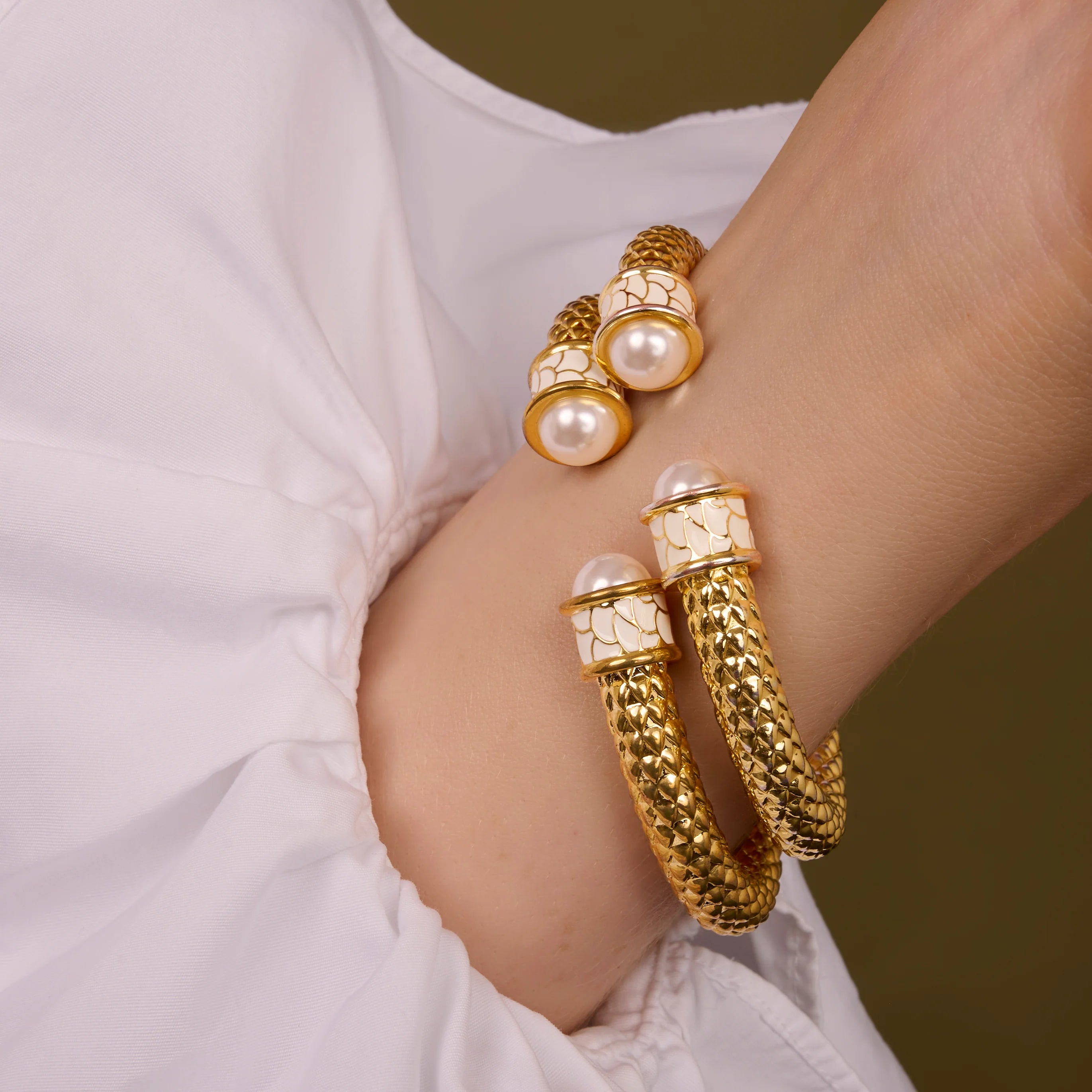 Minoan Torque Gold Bangle
