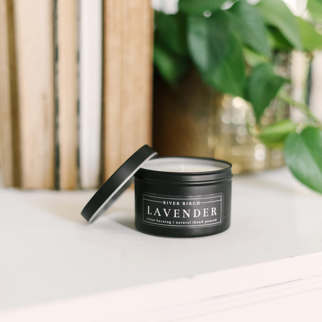 8 oz Holiday Soy Candle in Black Tin