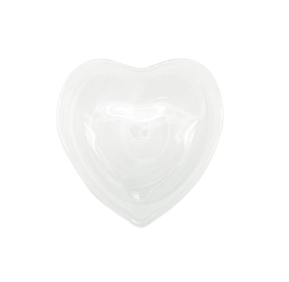 Alabaster White Heart Plate - Thumbnail 2