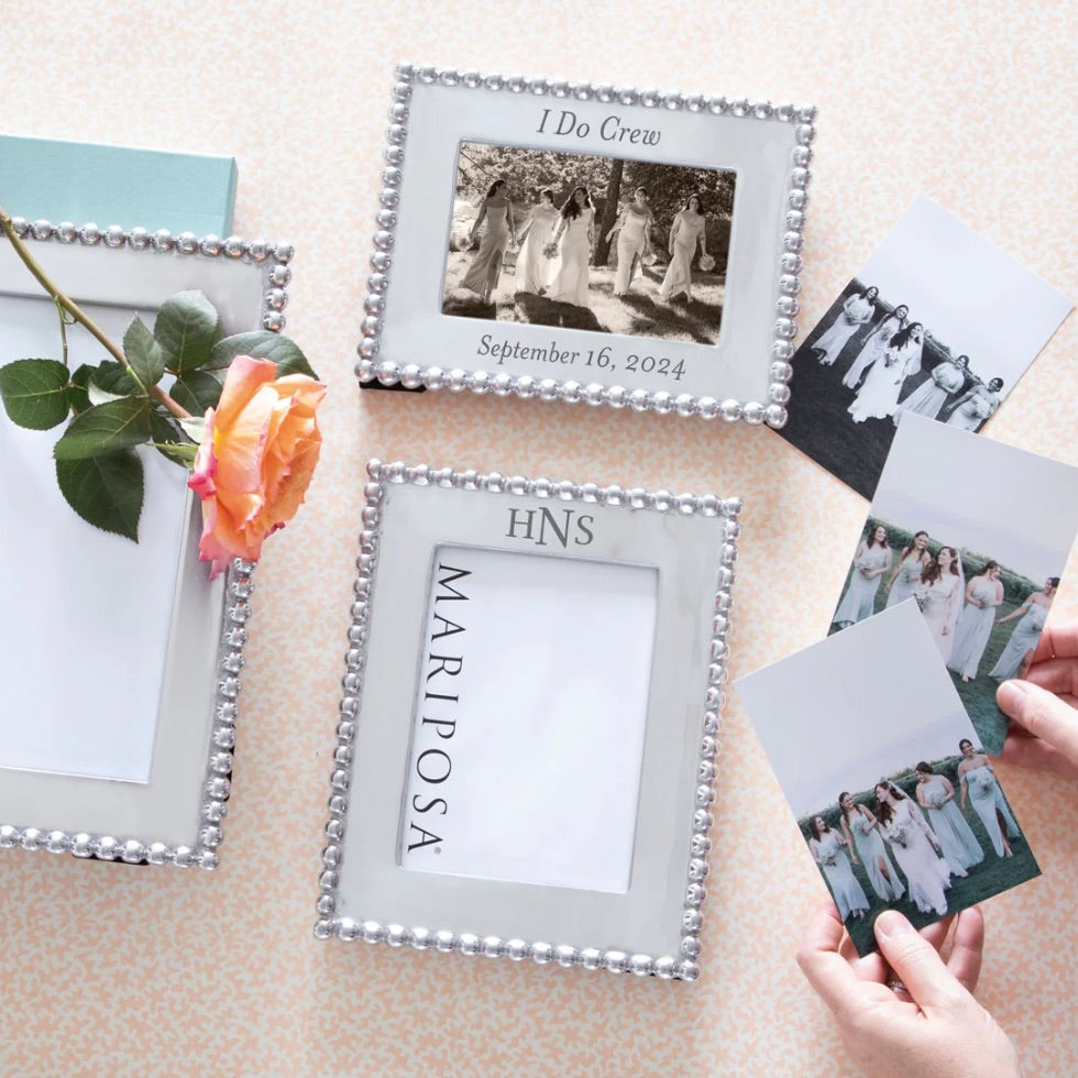 Mariposa Pearled Engravable Frame - Thumbnail 5