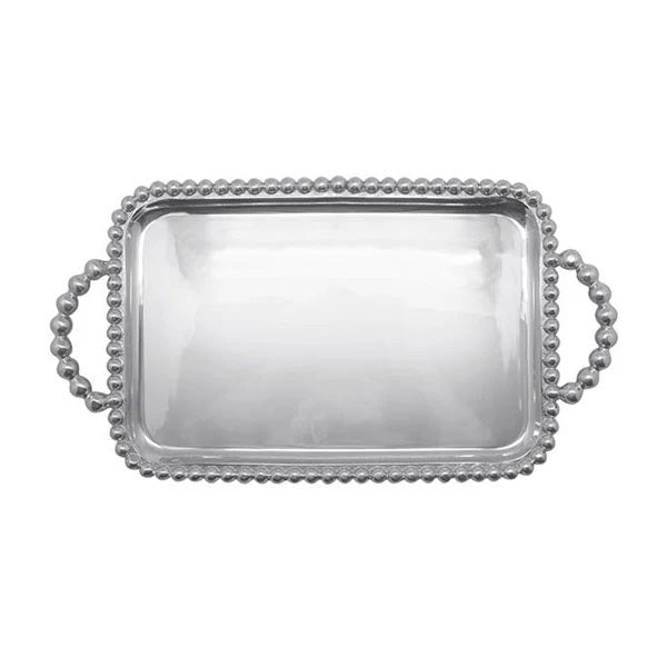 Pearled Engravable Service Tray