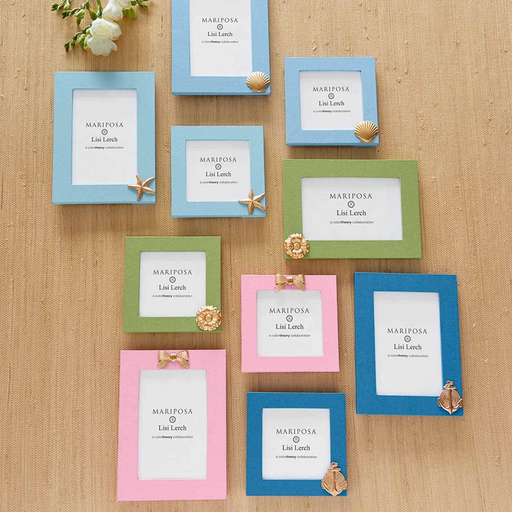 4 x 4 Flower Meadow Green Frame