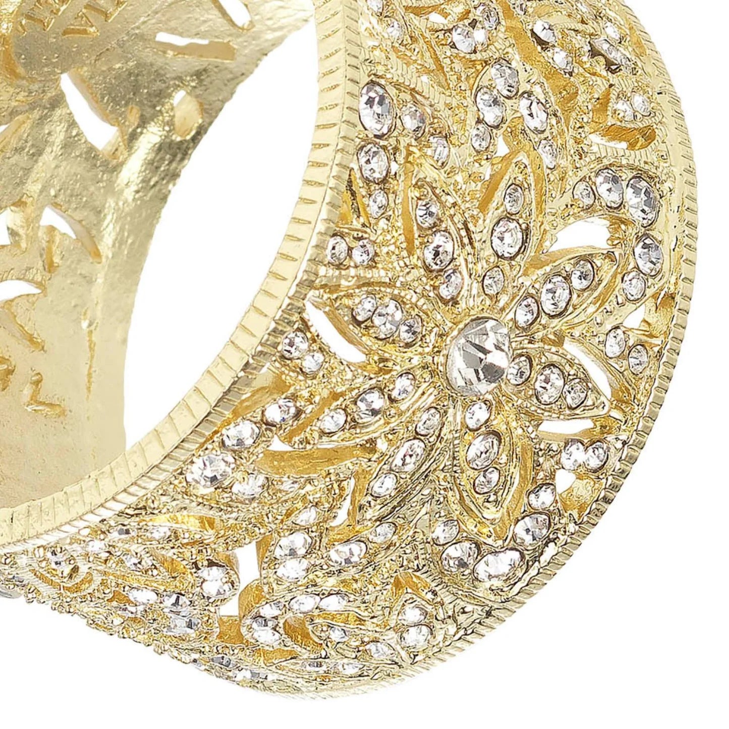 Gold Windsor Napkin Rings - (Set of 4)