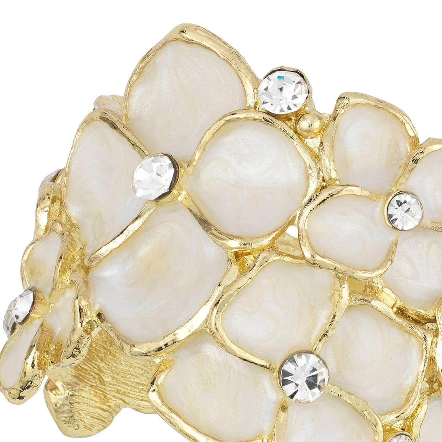 Gold Dogwood Napkin Rings (Set of 4)