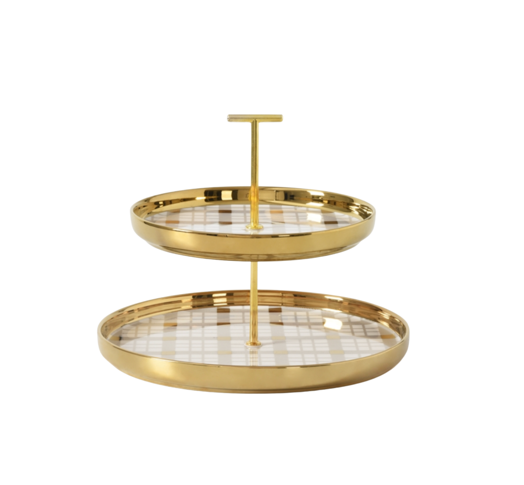 Pampa Bay 2 Tier Plaid Stand