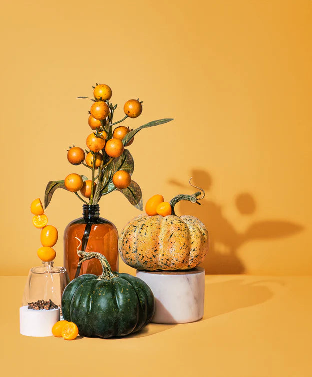 Wood Pumpkin 2-Wick Candle