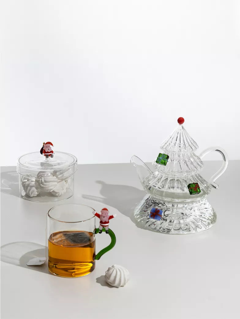 Ichendorf Glass Box With Santa With Sack