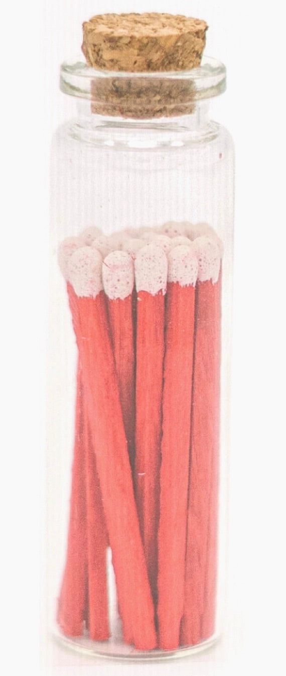 2 in Decorative Matches in Jar with Striker