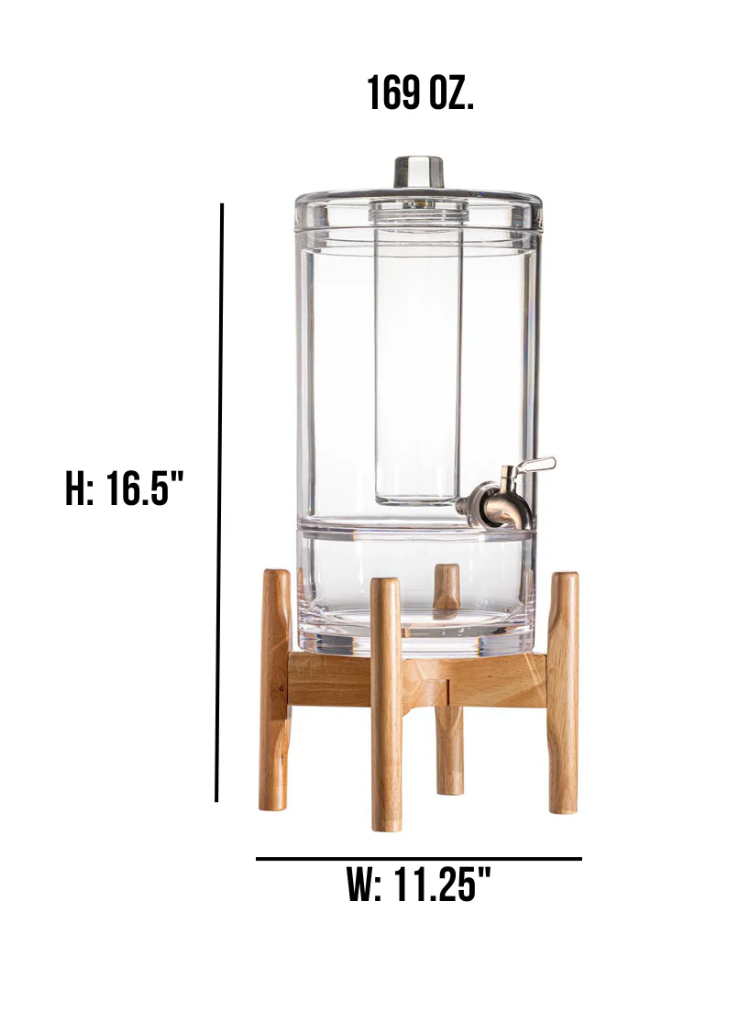 Aloha Beverage Dispenser w/ Bamboo Stand - Thumbnail 4