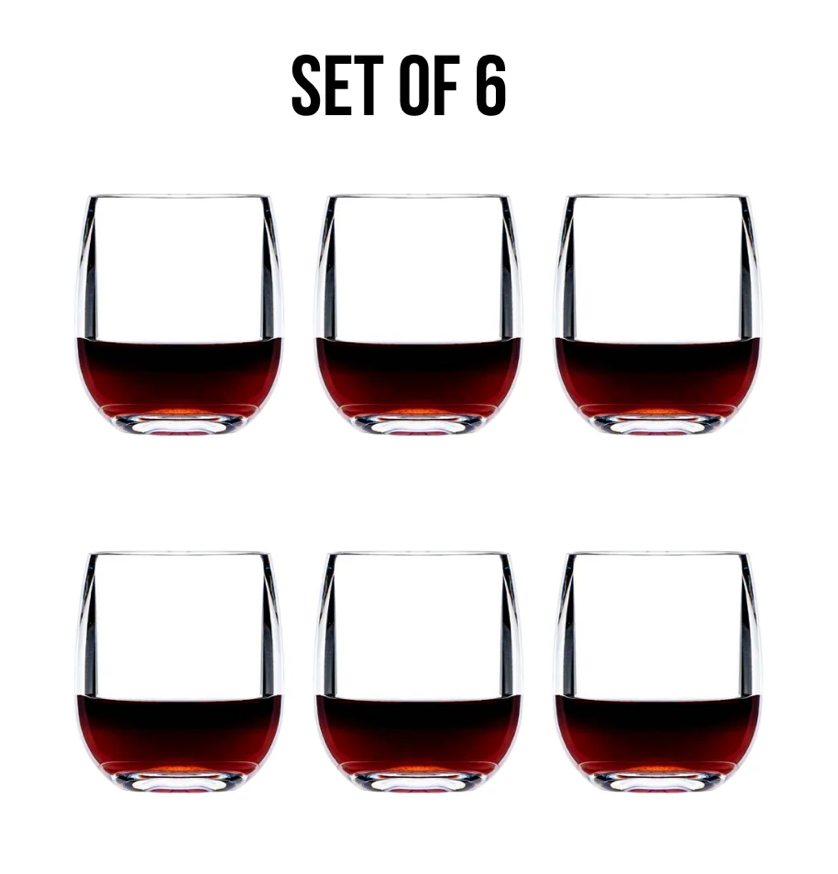 Oasis 11 oz Burgundy Wine Glass - Thumbnail 3