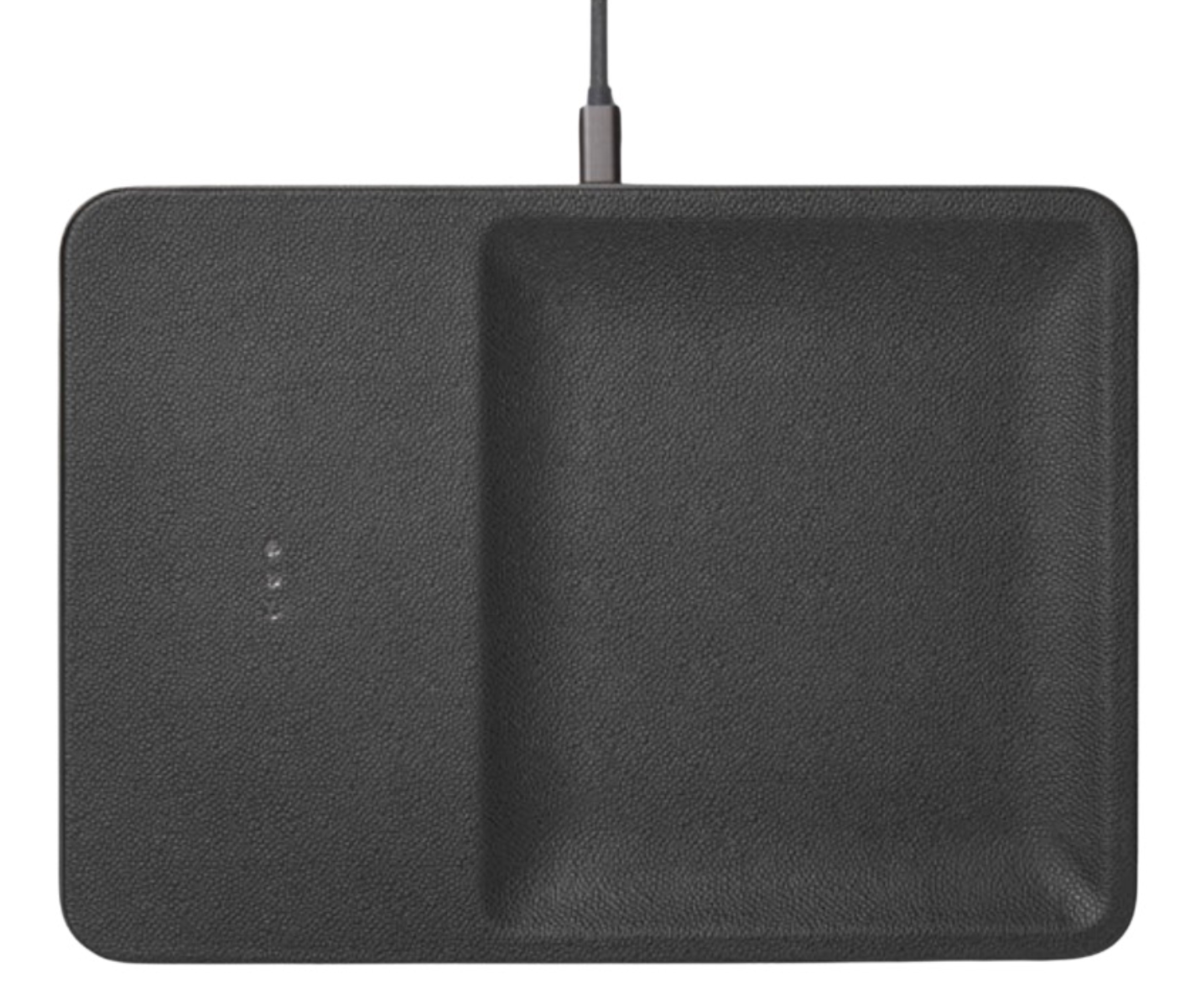 Leather Single-Device Charging Tray