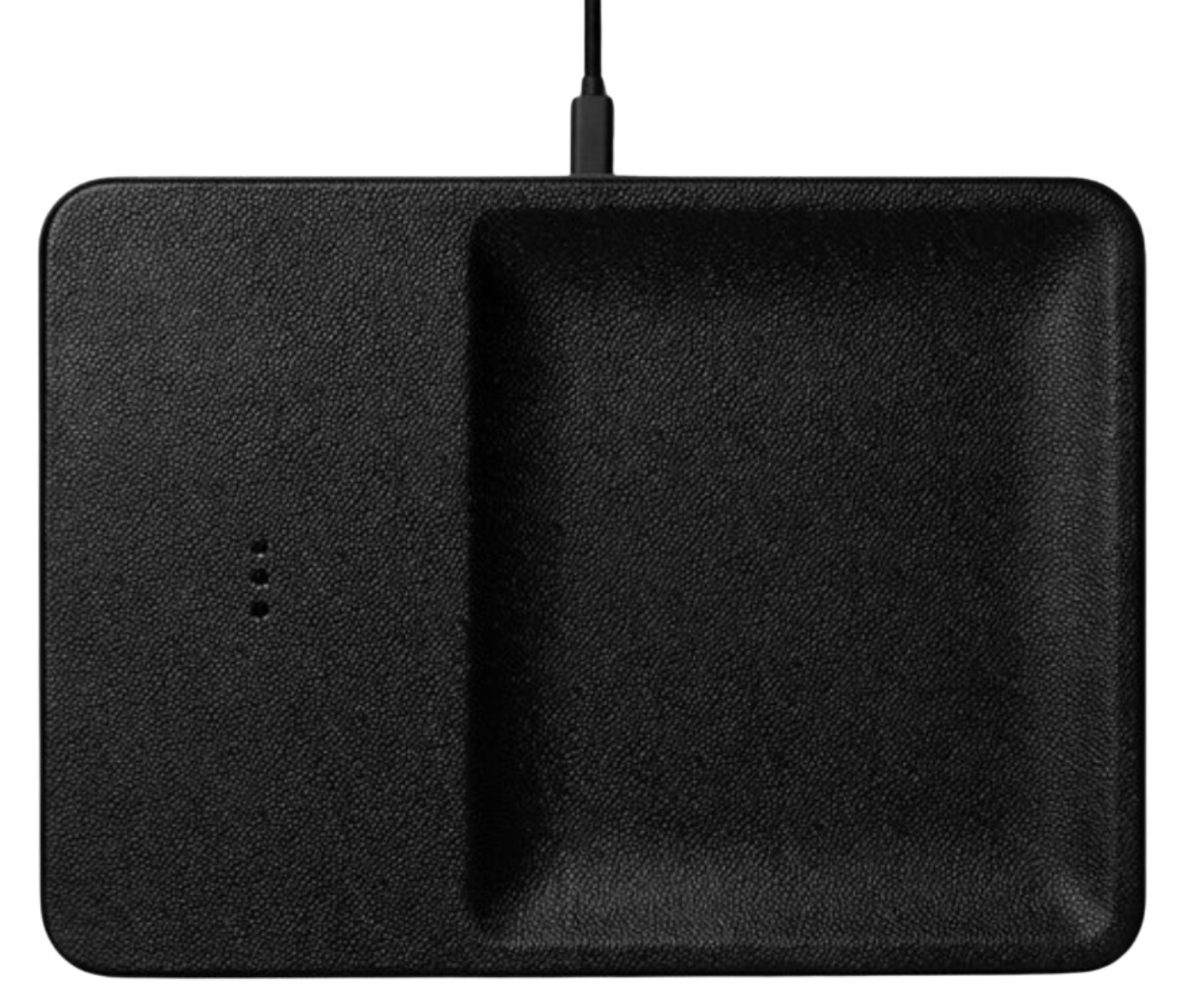 Leather Single-Device Charging Tray