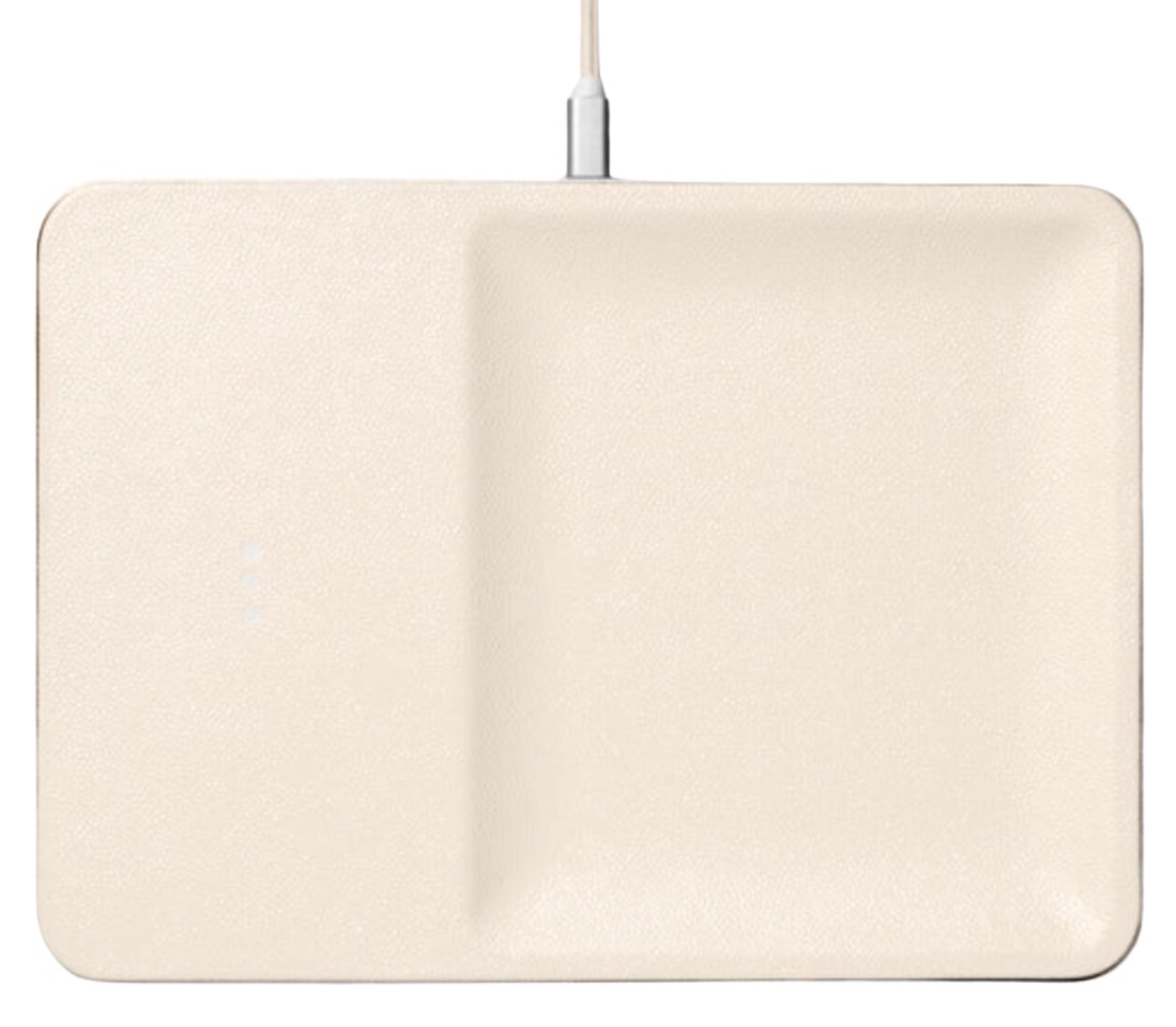 Leather Single-Device Charging Tray