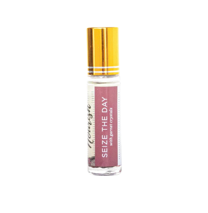 Seize the Day: Energizing Roller Blend with Garnet Crystals