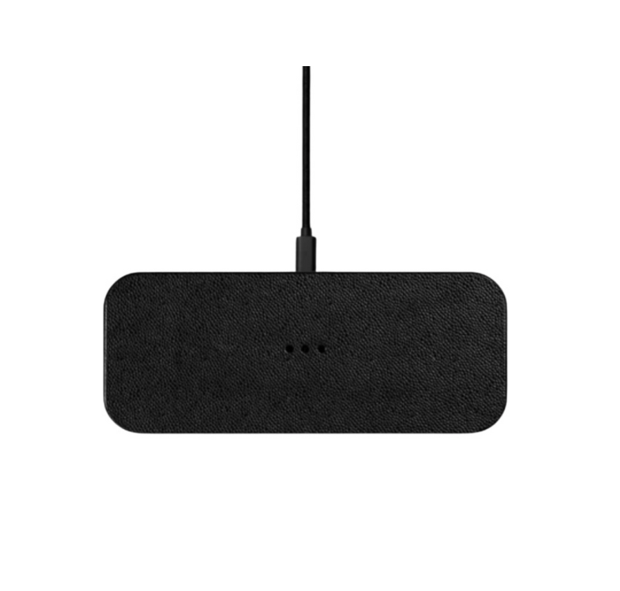 Dual-Device Charging Pad Leather