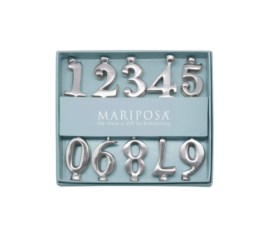 Mariposa Number Candle Holder