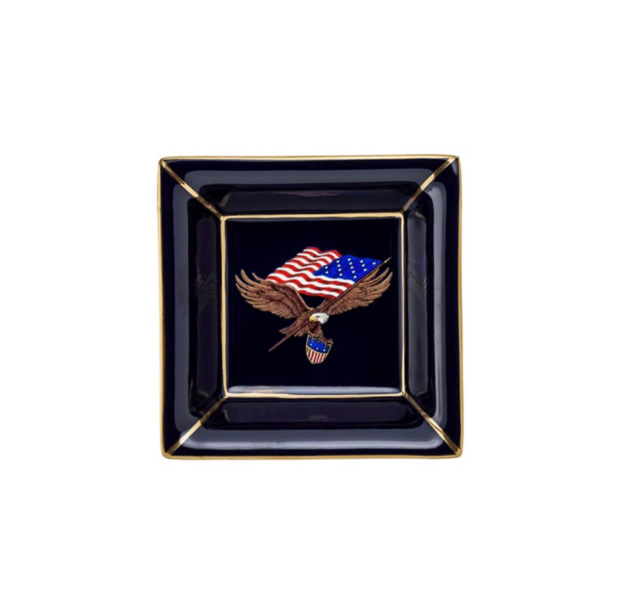 Star Spangled Banner Square Trinket Tray