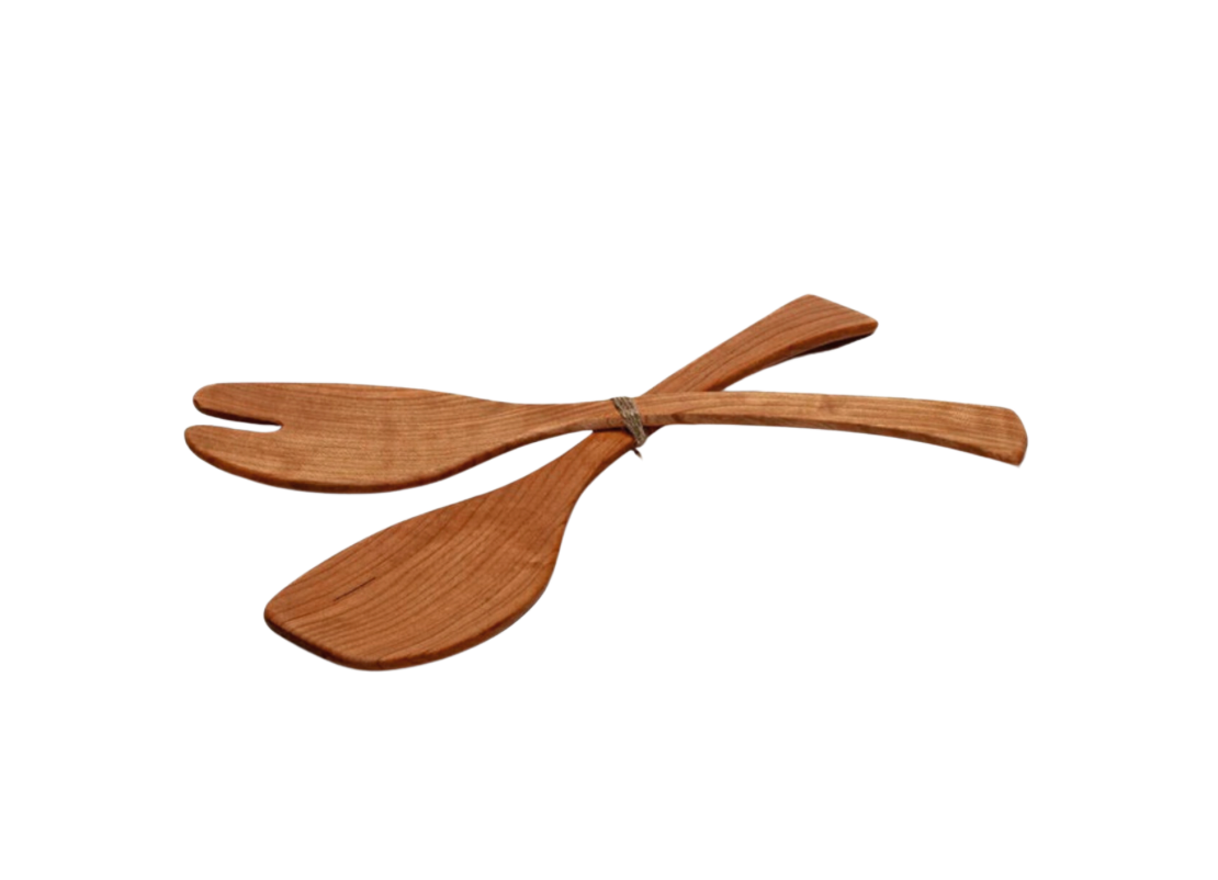 Wood Salad Servers - Thumbnail 2