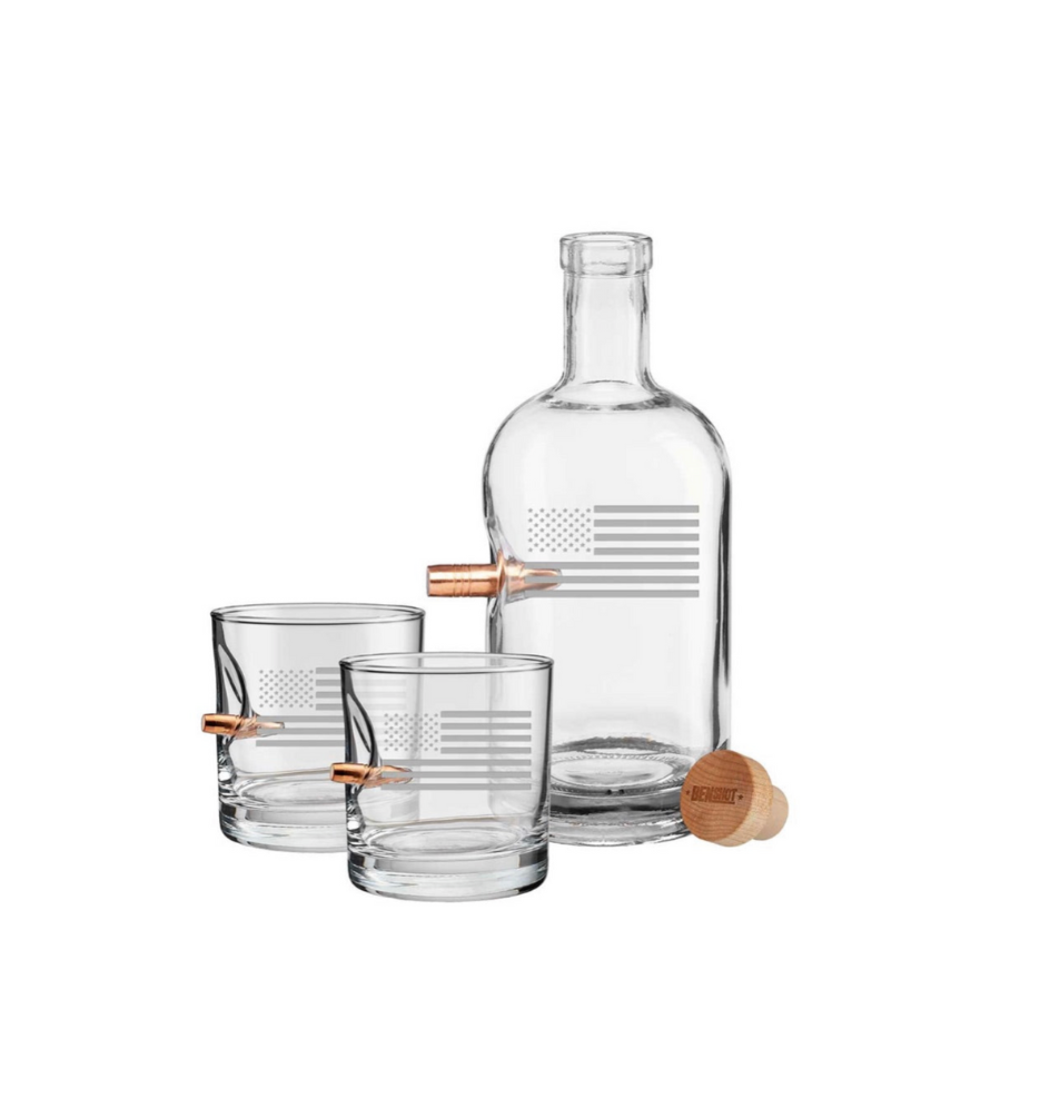 BenShot US Flag Decanter and Rocks Glasses - Thumbnail 3