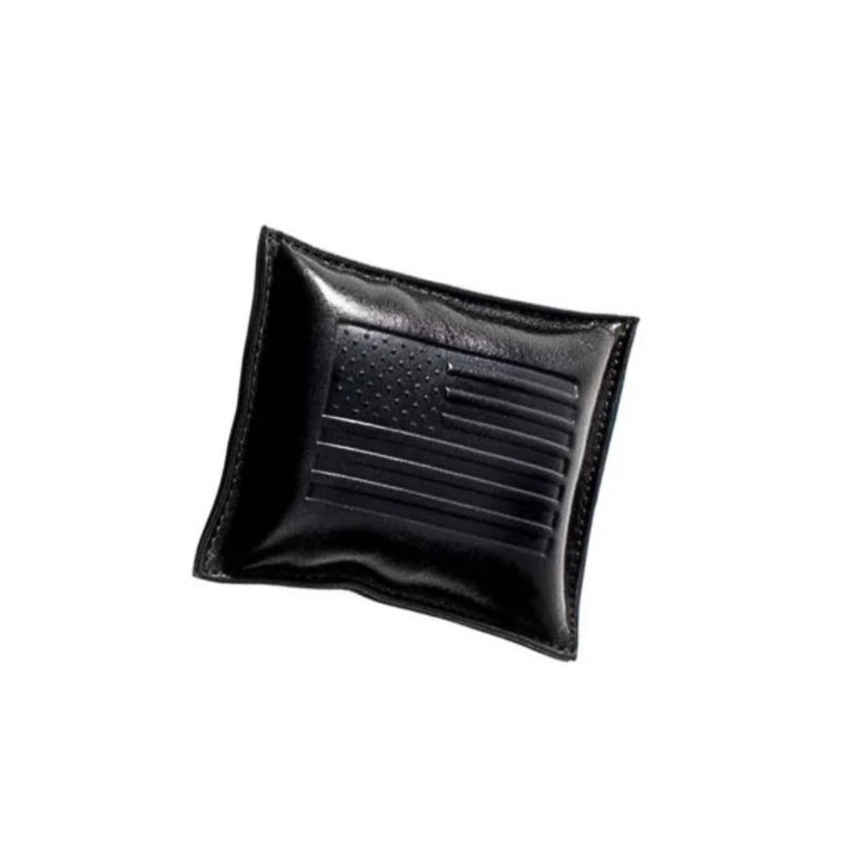 American Flag Leather Paperweight & Notecard Set