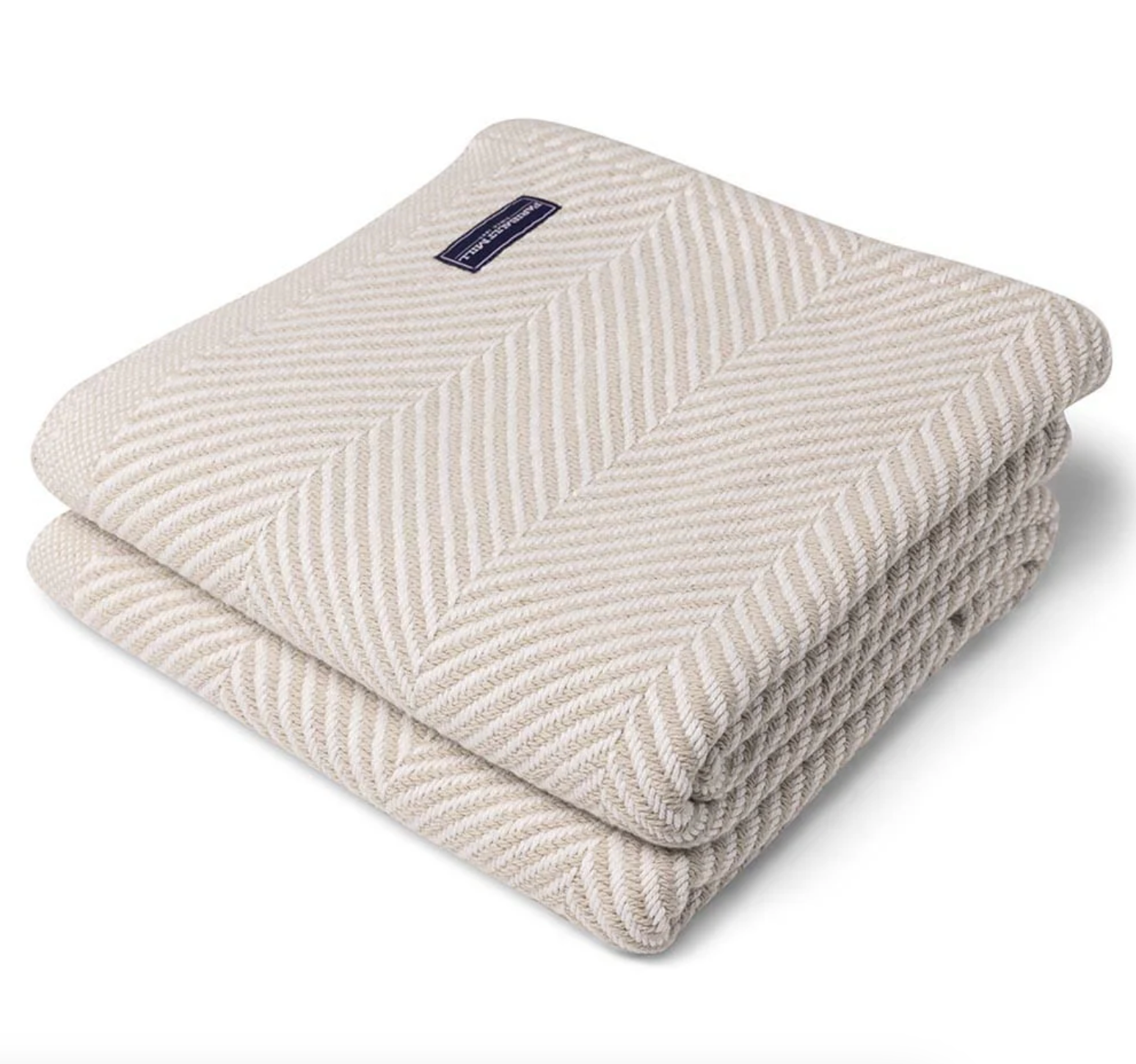 Monhegan Cotton Throw Without Fringe Blanket